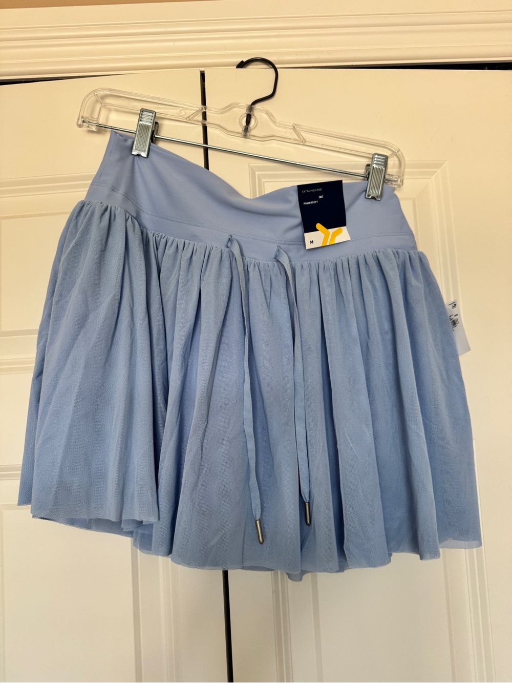 Old Navy Peri Heir Light Blue Pleated Drawstring Skort